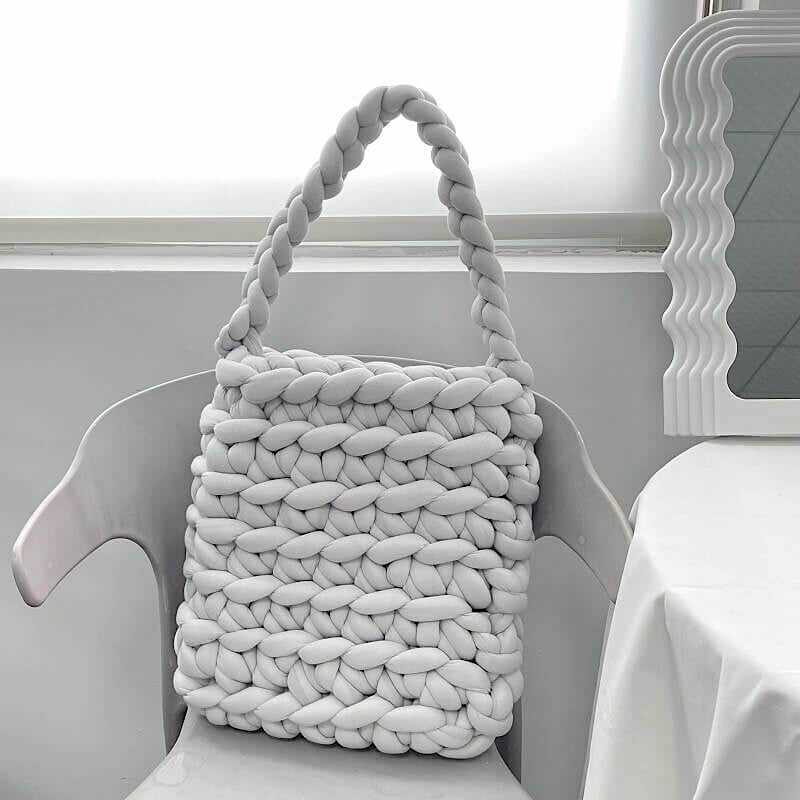 Onego White Mini Canvas Tote Bag