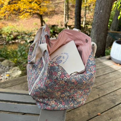 Large Floral Tote Bag