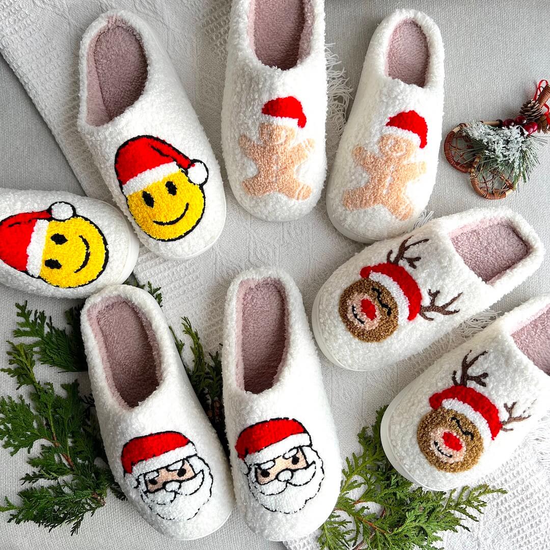 Joyful Christmas Slippers