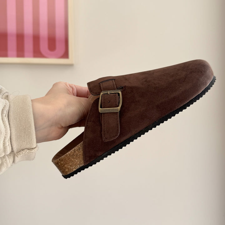 Nordic Suede Clogs