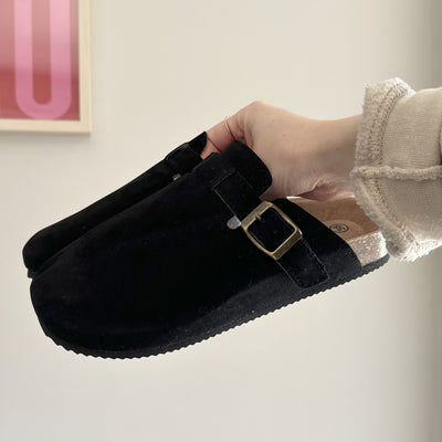 Nordic Suede Clogs