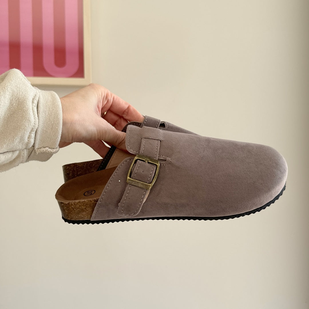 Nordic Suede Clogs