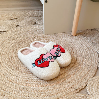 Love Cupid Plush Slippers