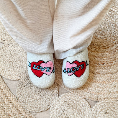 Love Cupid Plush Slippers