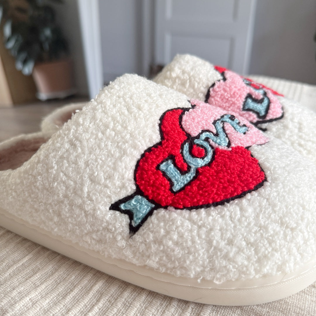 Love Cupid Plush Slippers