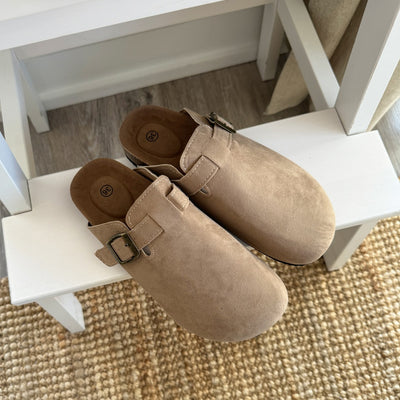 Nordic Suede Clogs