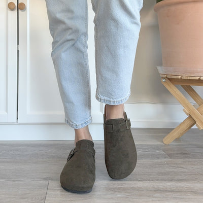 Nordic Suede Clogs