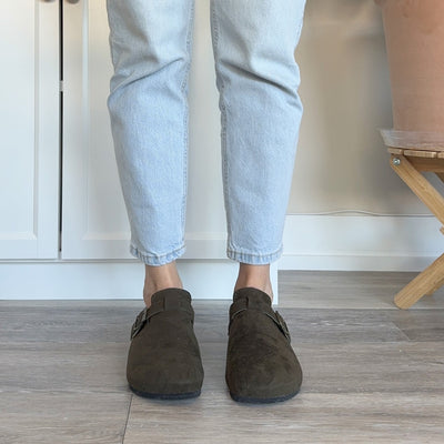 Nordic Suede Clogs