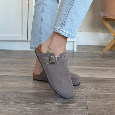 Nordic Suede Clogs