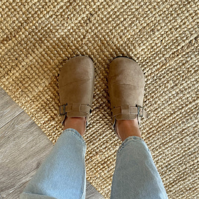 Nordic Suede Clogs