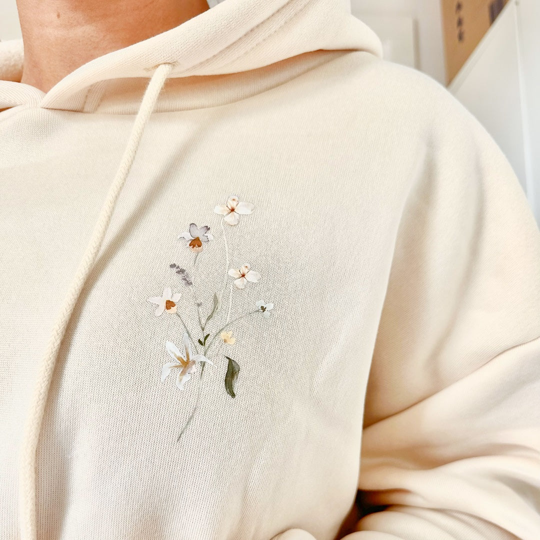 Abby Floral Print Hoodie