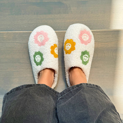 Smiley Sunflower Slippers