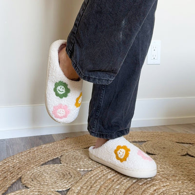 Smiley Sunflower Slippers