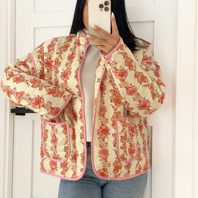 Sarah Floral Quilted Jacket