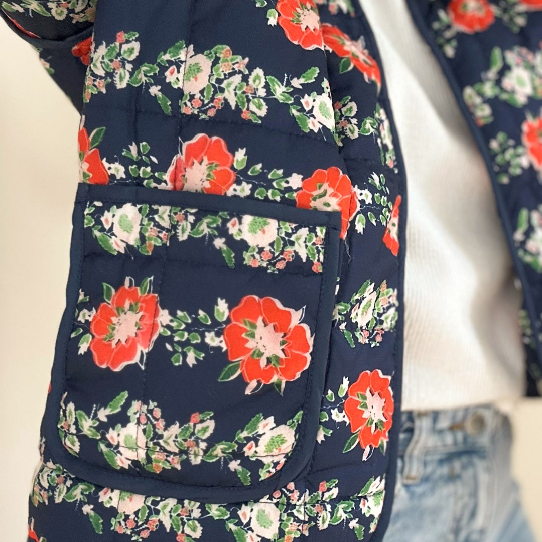 Veste matelassée à fleurs Zuri 