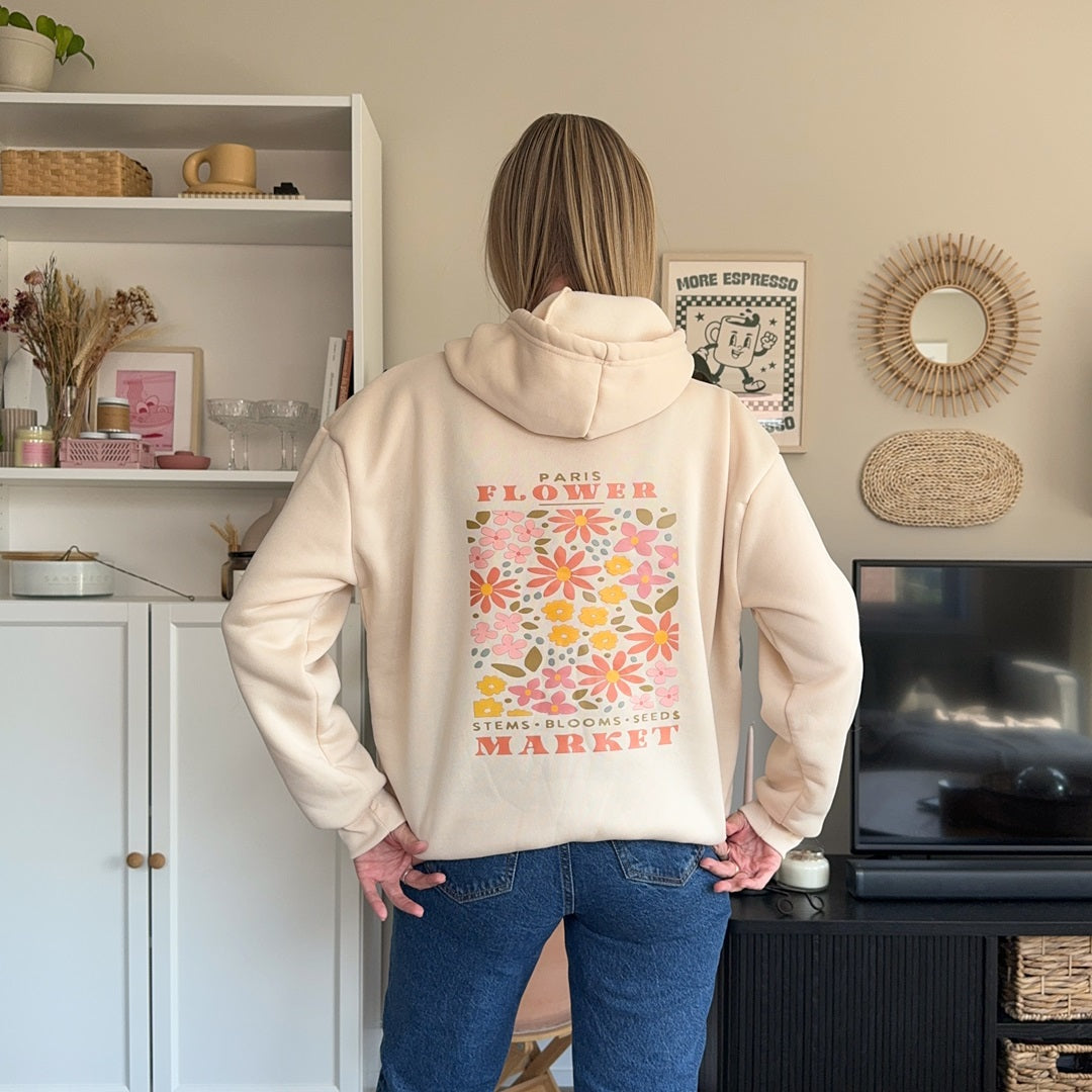 Paris Flower Market Hoodie