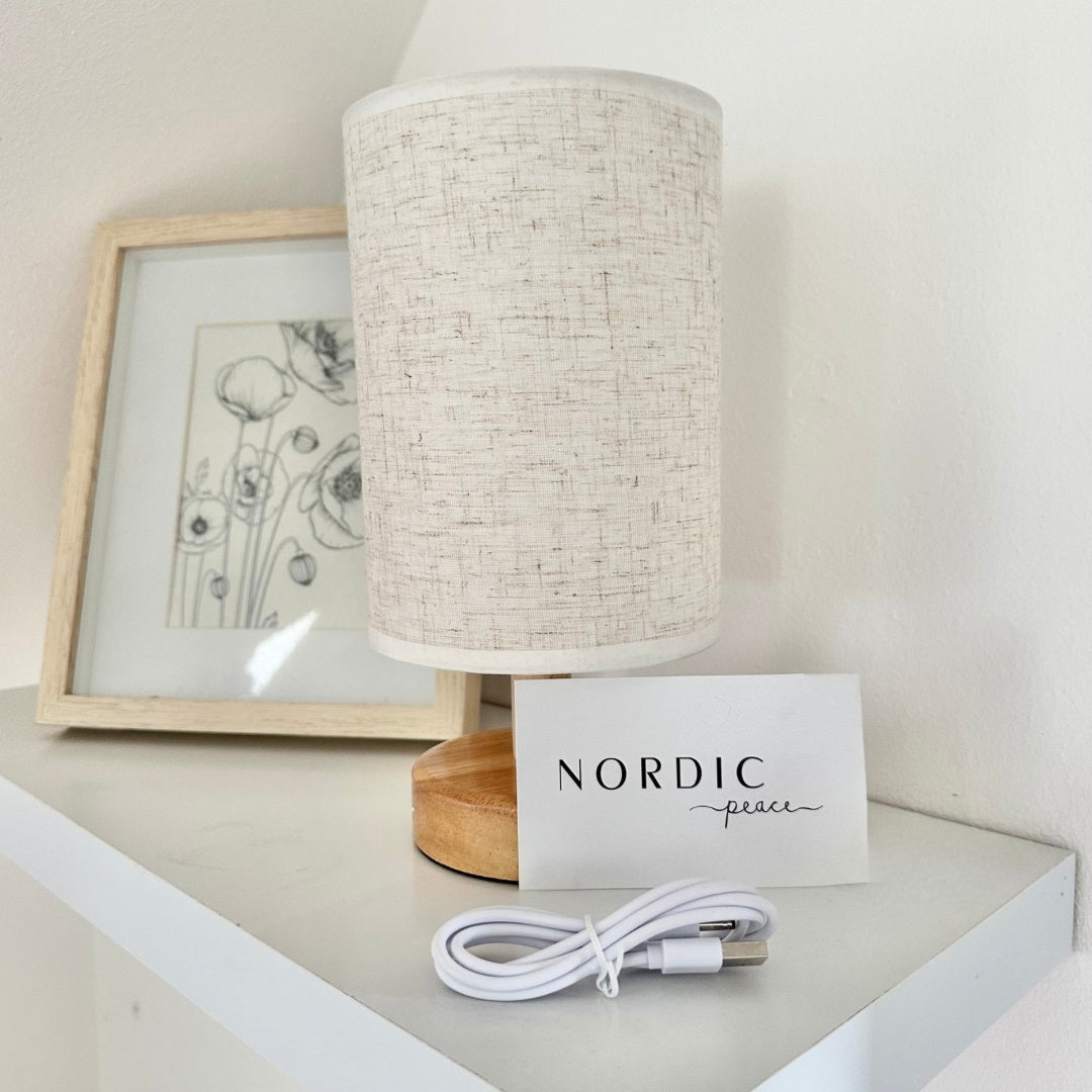 Nordic Linen Table Lamp