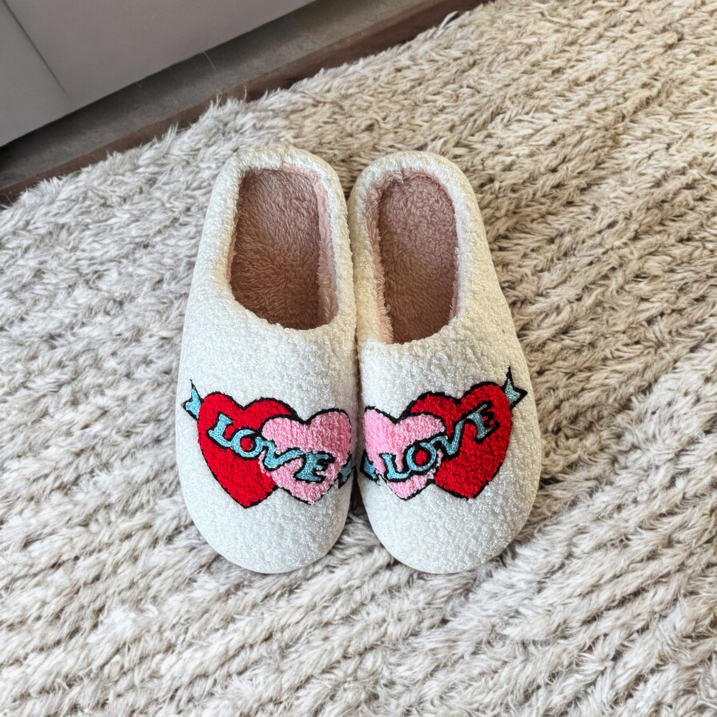 Love Cupid Plush Slippers