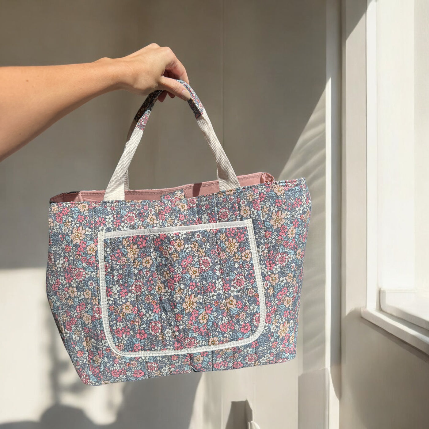 Large Floral Tote Bag