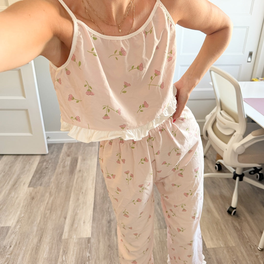 Ruffle Cami Pajama Set