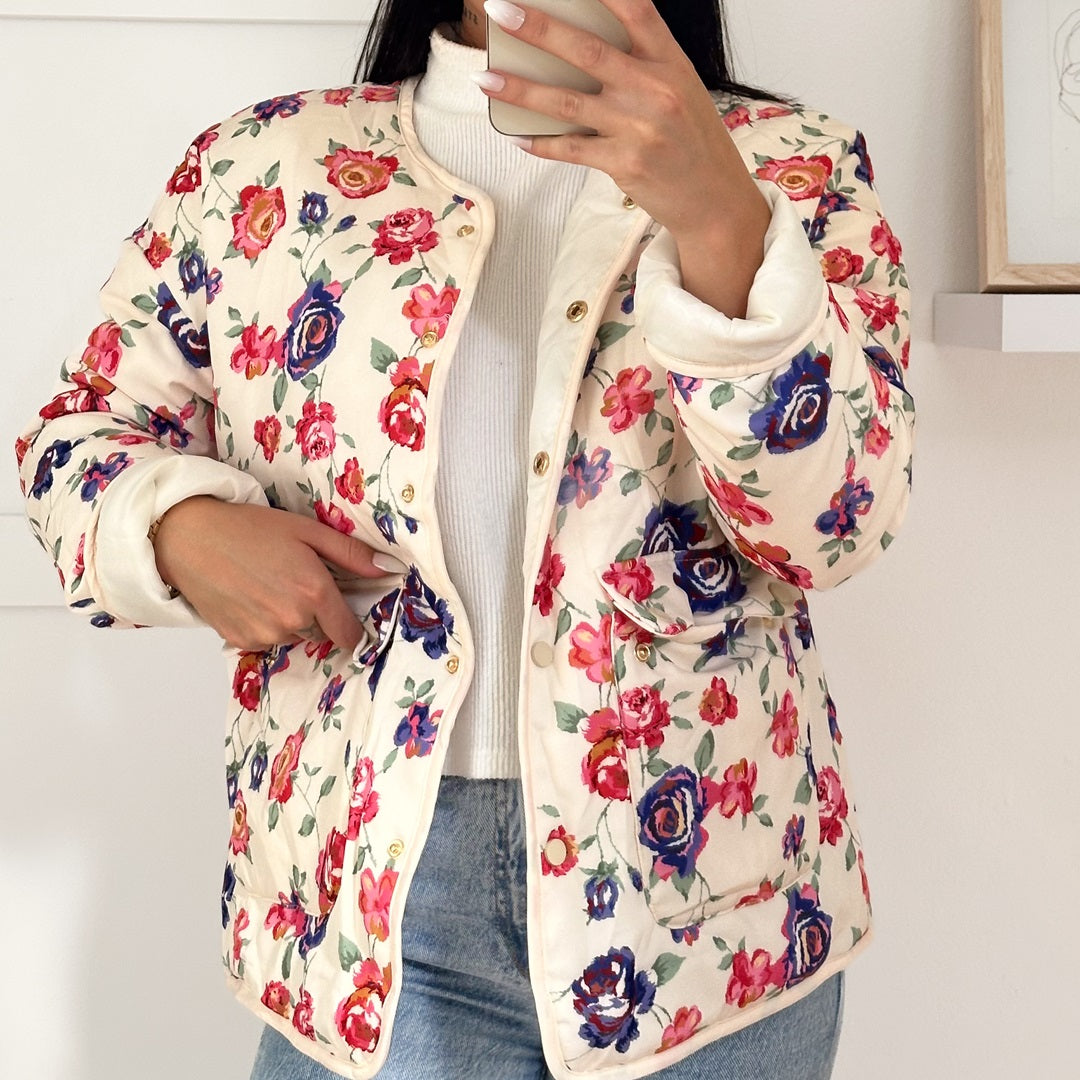 Thea Floral Quilted Jacket