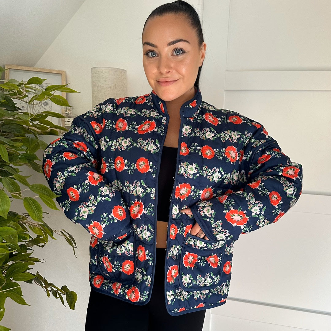 Veste matelassée à fleurs Zuri 