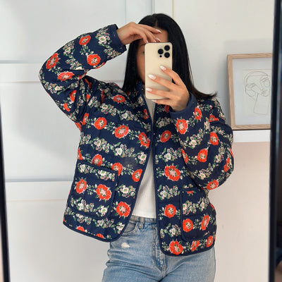 Veste matelassée à fleurs Zuri 