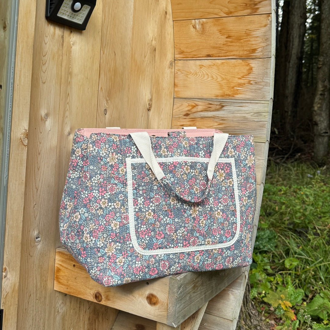 Large Floral Tote Bag