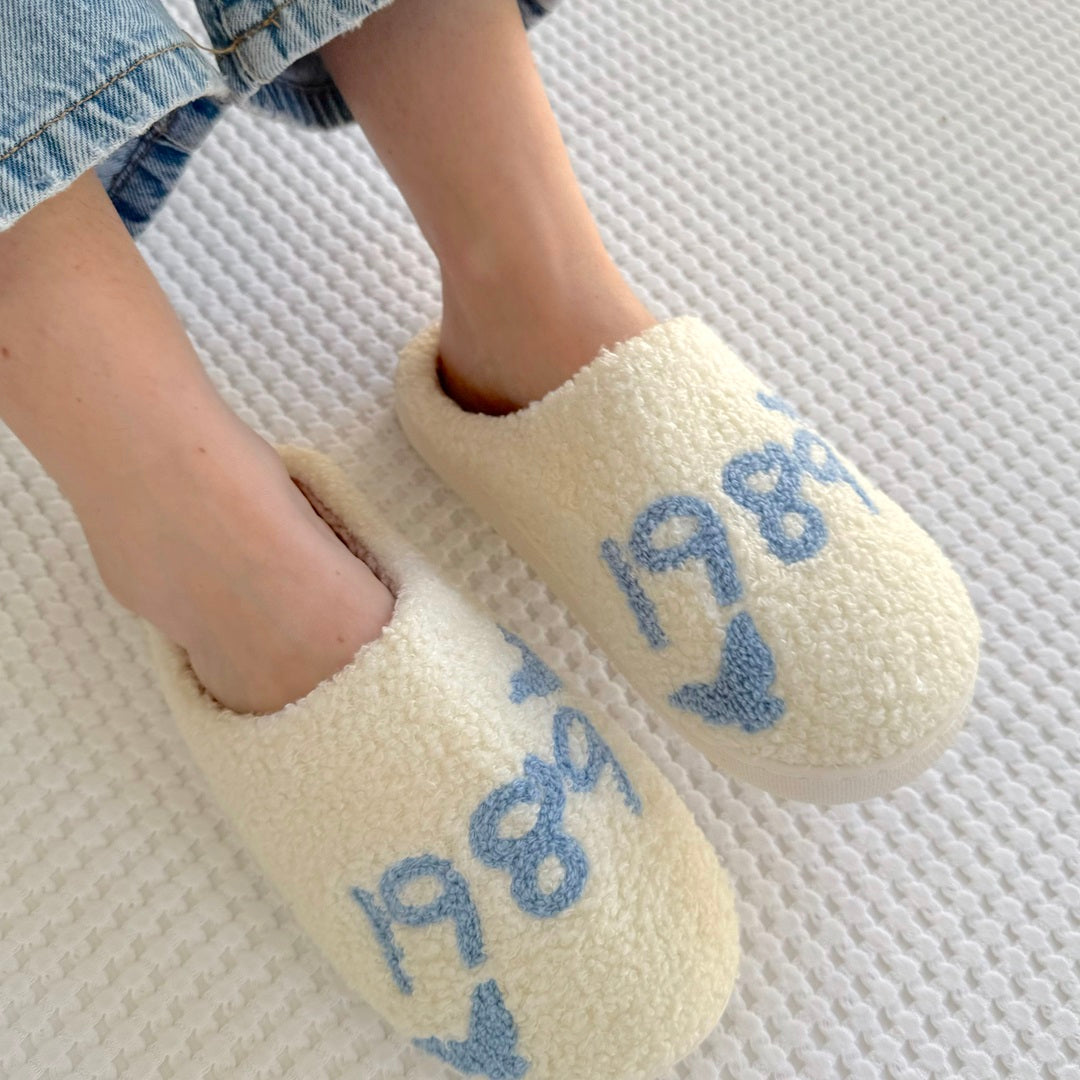 1989 Plush Slippers