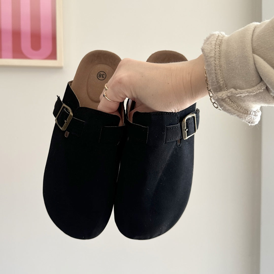 Nordic Suede Clogs