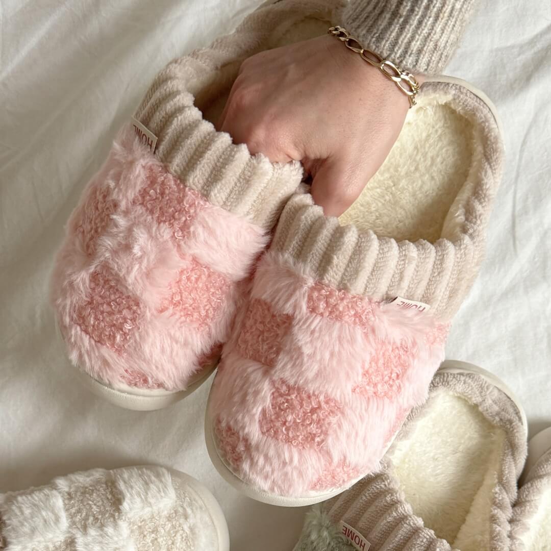Nordic Fluffy House Slippers Sandals Nordic Peace