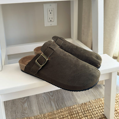 Nordic Suede Clogs