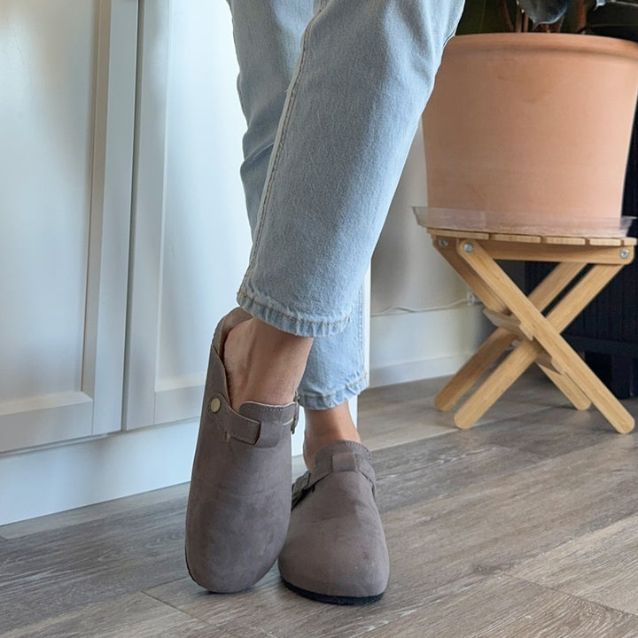 Nordic Suede Clogs