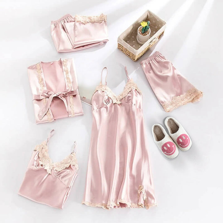 Satin Sleepwear Pajama Set Nordic Peace